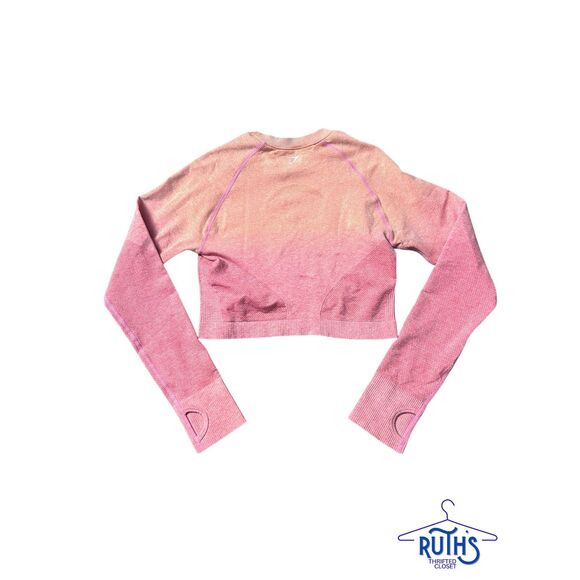 Gymshark Adapt Ombre Seamless Long Sleeve Crop Top - Picture 3 of 9